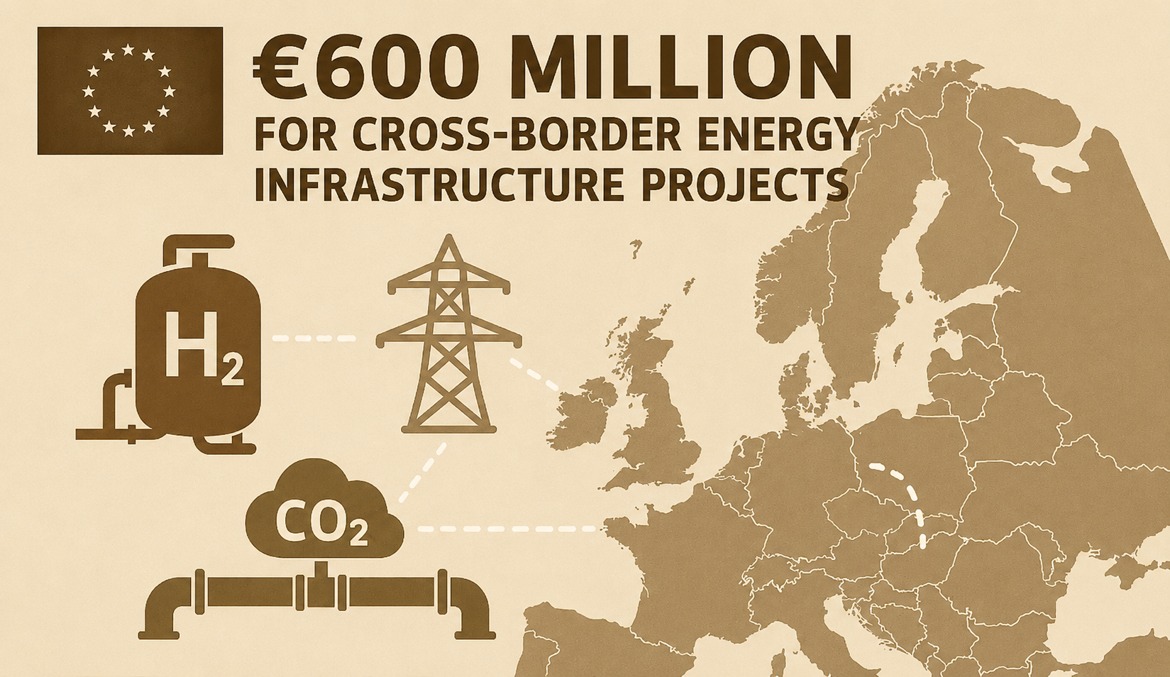 The EU launches a new €600 million call for strategic energy infrastructure projects